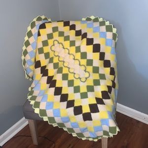 Hand made knitted blanket